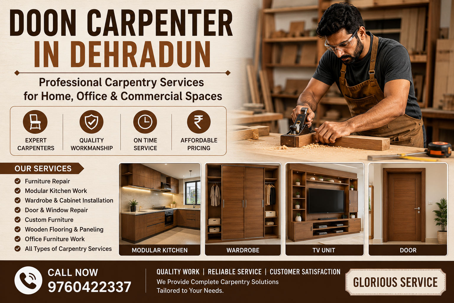 Doon Carpenter in Dehradun | Call - 9760422337 